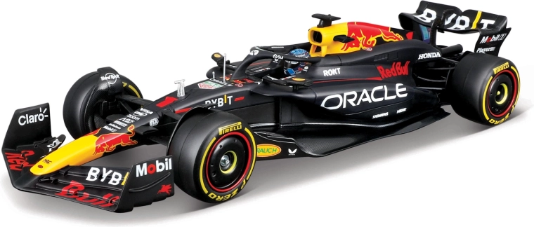 Bburago bouwpakket van het Formule 1-model Oracle Red Bull Racing RB20 2024 Max Verstappen 1:24