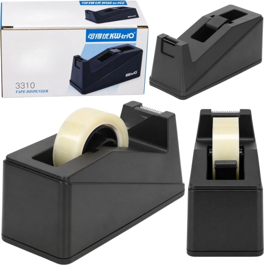 Bureaudispenser voor plakband – zwart
