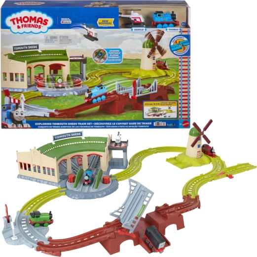 Fisher-Price Thomas & Friends railset Tidmouth Depot 253 cm met Thomas en Harold