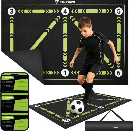 Trizand trainingsvoetbalmat 60 × 90 cm