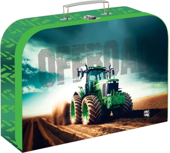 Kinderkoffertje voor knutselspullen 34 cm – tractor OXYBAG