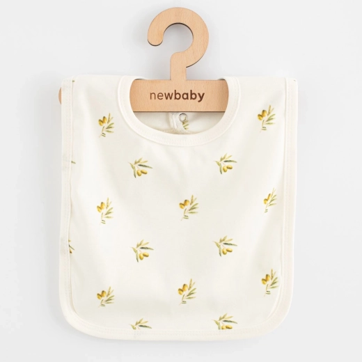 Baby slabbetje van biologisch katoen New Baby Olijven