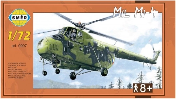 Kunststof modelhelikopter Mil Mi-4 in doos