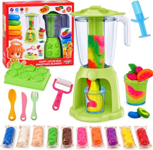 Creatieve set met boetseerklei, mixer voor cocktails en desserts, 10 kleuren