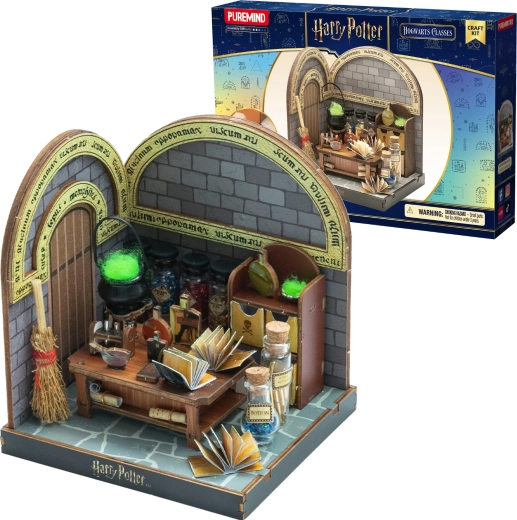 Puremind Harry Potter houten 3D-model om in elkaar te zetten – toverdrankenlokaal (DIY diorama)