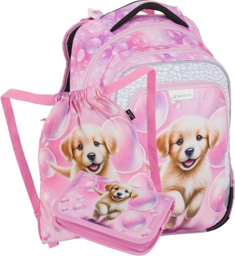 Bagmaster LUMI 26 A kleine schoolset voor eersteklassers – hondje