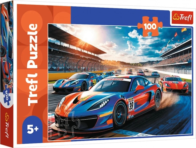 Puzzel 100 – snelle raceauto Trefl