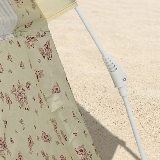 Bieco strandtent met snelspansysteem en UV-bescherming 80+ vintage flowers