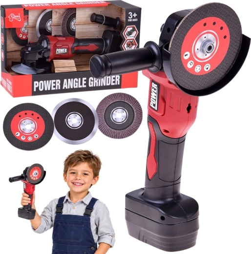 Hoekslijpmachine voor kinderen met draaiende schijven