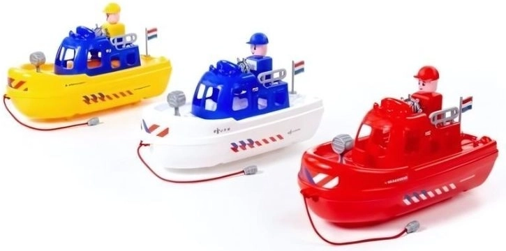 Patrol-bootje – kinderboot voor water en zand (3 varianten: brandweer, politie, reddingsdienst)