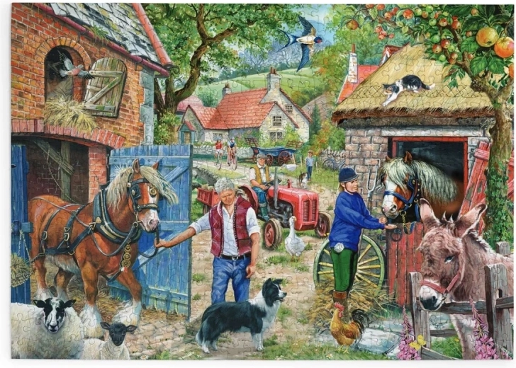 House of Puzzles Steegje met appelbomen – puzzel met 500 extra grote stukjes