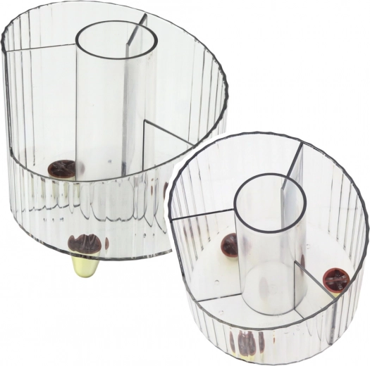 Organizer voor kantoorbenodigdheden transparant wit