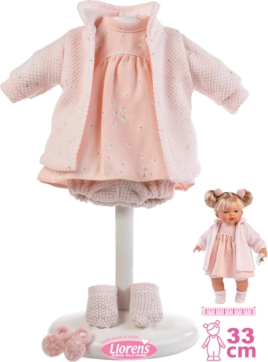 Llorens outfit voor pop 33 cm – roze set met accessoires