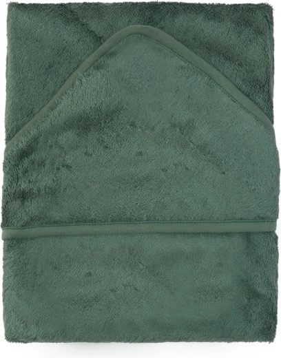 Timboo badcape met capuchon XXL 95 × 95 cm aspen green