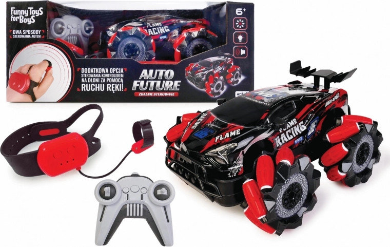 RC auto Future bediend met de hand