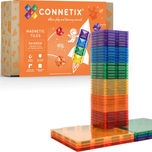 CONNETIX Rainbow Square Pack magnetische bouwset 42 stuks