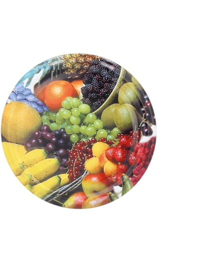 Set potdeksels voor inmaken 66 mm met bananenmotief (10 stuks)