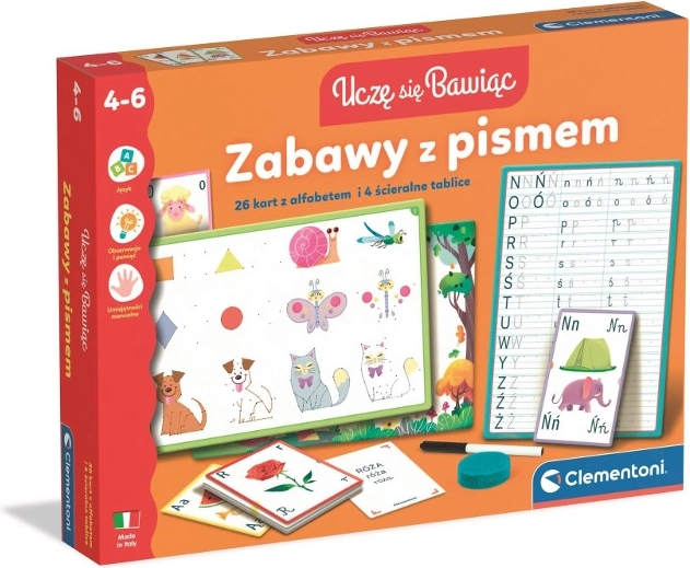 Plezier met letters – educatief spel met uitwisbare borden en kaarten