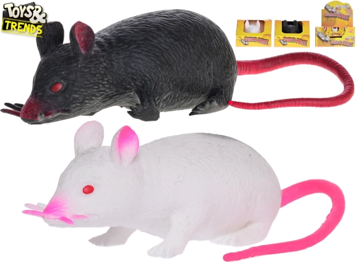 Rekbare antistress muis 12 cm