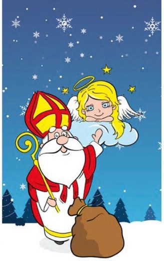 Mikuláš cellofaanzak met kruisbodem 18 × 36 cm