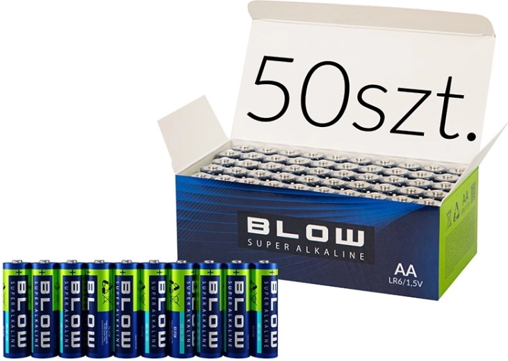 Alkalinebatterijen AA (LR6) BLOW super alkaline - 50 stuks