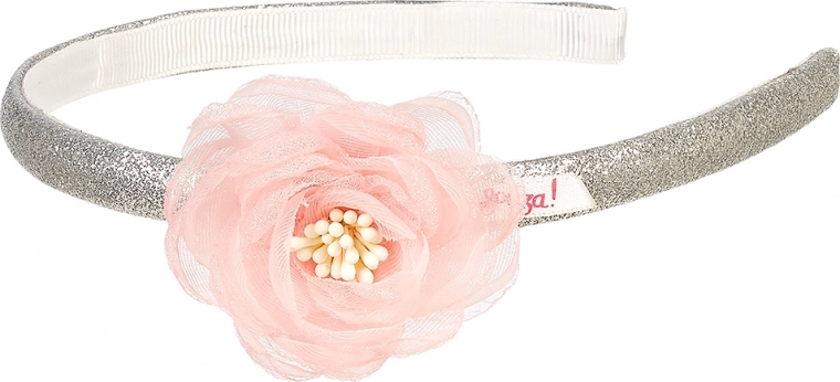 Haarband met tule roos