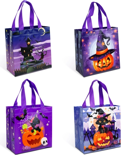Halloween tas met 4 motieven - 1 stuk
