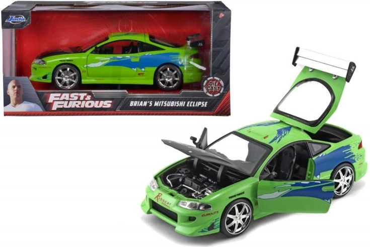 Metalen automodel Mitsubishi Eclipse 1995 1:24 – Fast & Furious