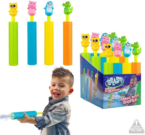 Schuimwaterpistool met diertje 25 cm