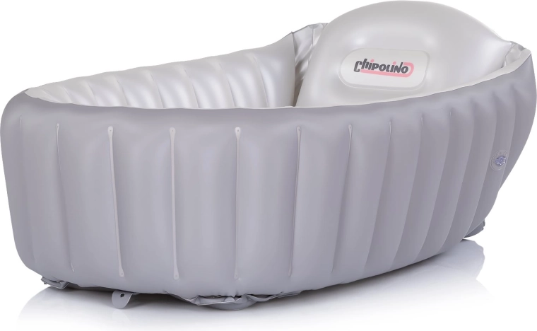 Chipolino opblaasbaar babybadje Baby Cloud grijs
