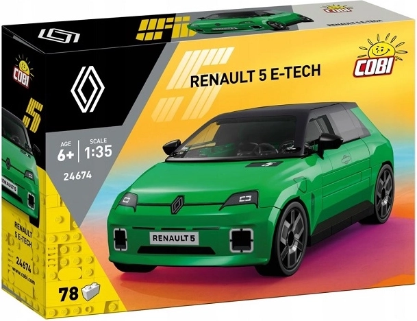 Cobi Renault 5 E‑Tech Electric groen bouwstenenmodel