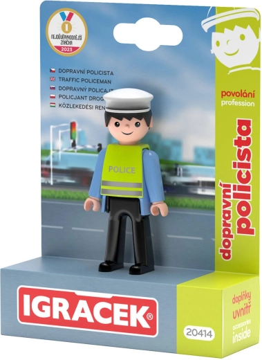 Efko Igráček verkeerspolitieagent – figuur met accessoires