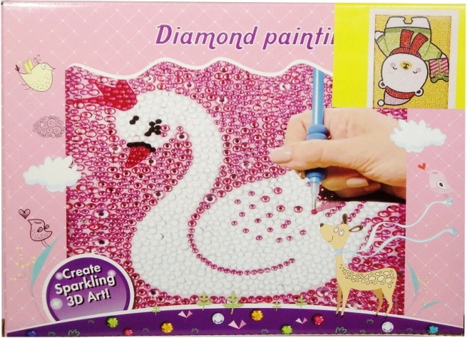 Creatieve set diamantmozaïek in lijstje - 1 stuk