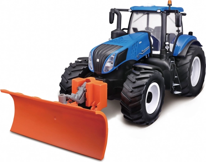 Maisto RC New Holland tractor met schuifblad en verlichting 2,4 GHz