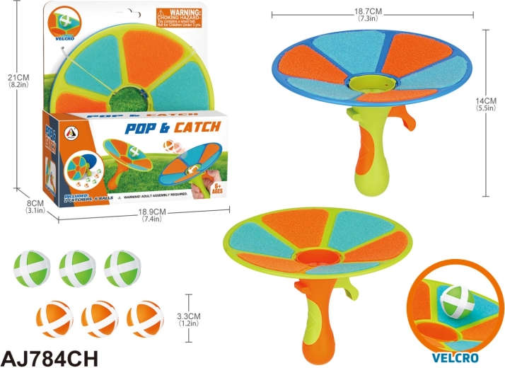 Vangspel met klittenband – set voor twee spelers