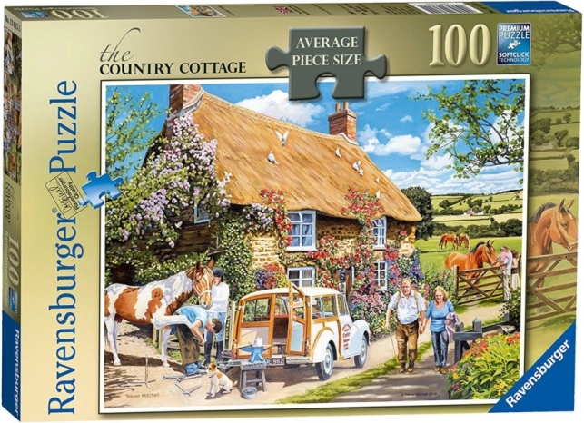 Puzzle landelijke cottage 100 stukjes RAVENSBURGER