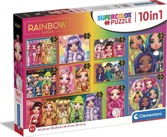 CLEMENTONI Puzzel Rainbow High 10-in-1