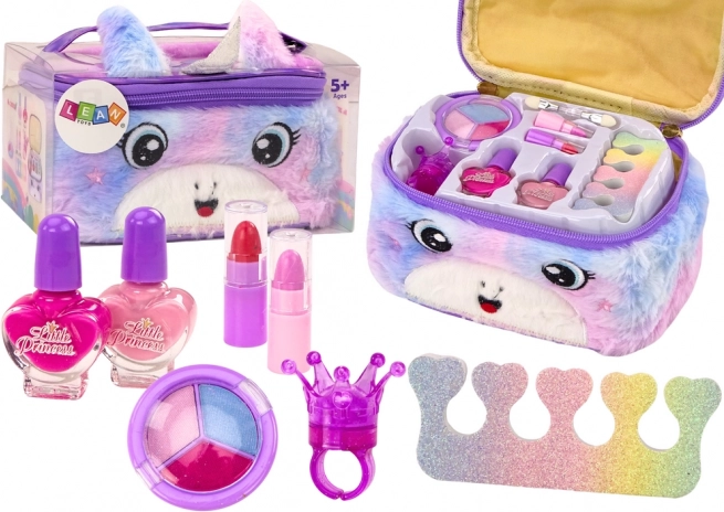 Cosmeticaset Pluche cosmetische tas Unicorn Lakken Oogschaduwen