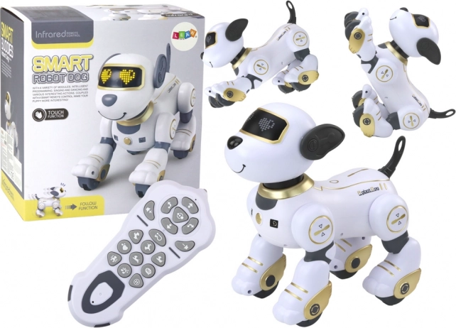Robotische hond Interactieve op afstand bestuurde danser volgt commando’s Goud