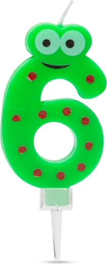 Taartkaars cijfer 6