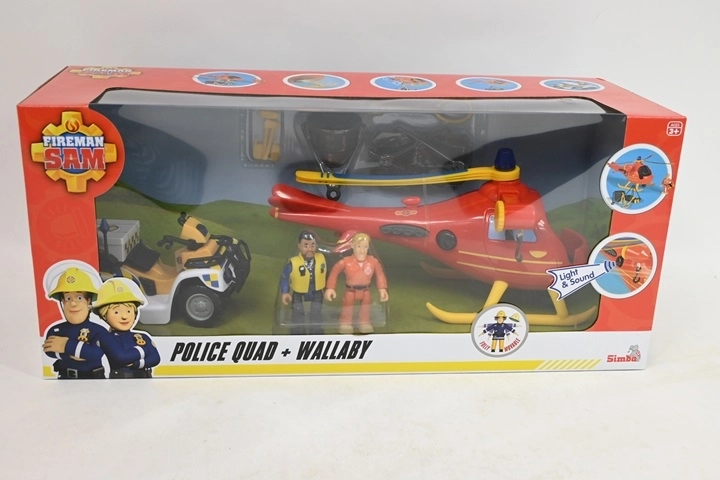 Fireman Sam speelset Wallaby met quad en figuren
