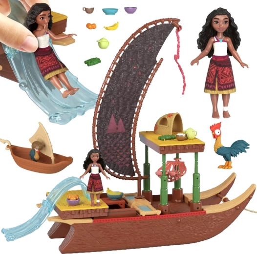 Mattel Disney Vaiana 2 Vaiana's boot met pop en accessoires