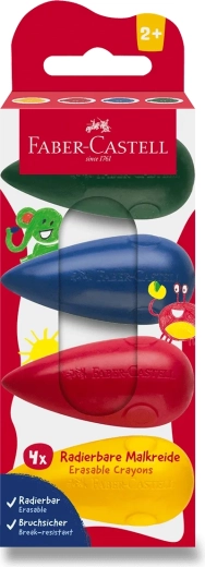 Faber-Castell waskrijtjes voor in de hand, 4 stuks