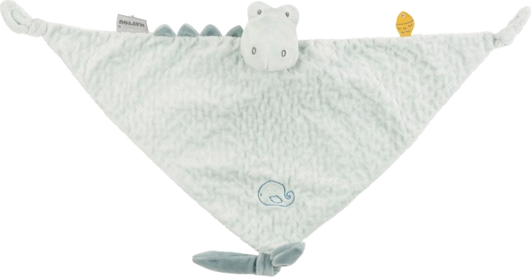 Nattou knuffeldoek maxi krokodil Romeo 65 × 40 cm