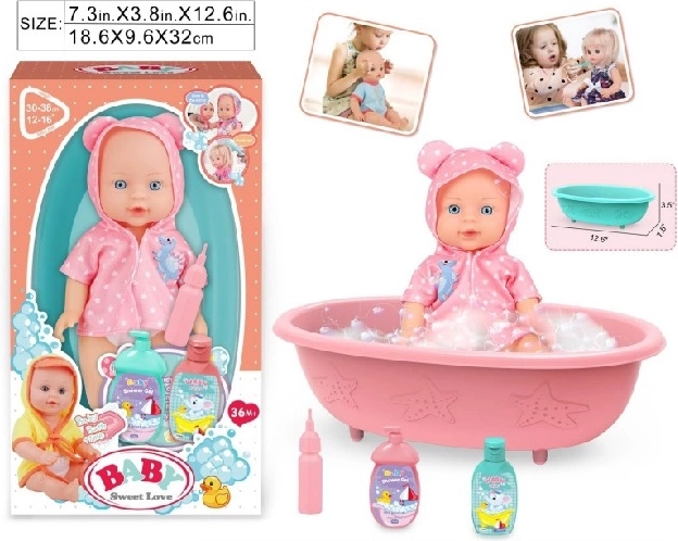 Babypop Baby Sweet Love met badje