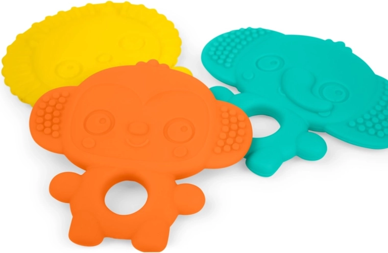 Bright Starts bijtspeeltjes Gummy Buddies, set van 3 stuks