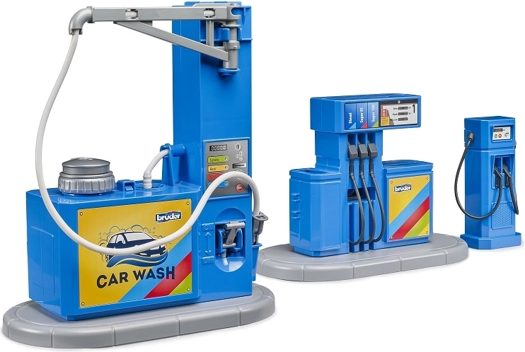 Bruder bworld tankstation met autowasstraat