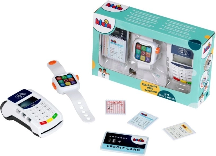 Kinderbetaalterminal en smartwatch