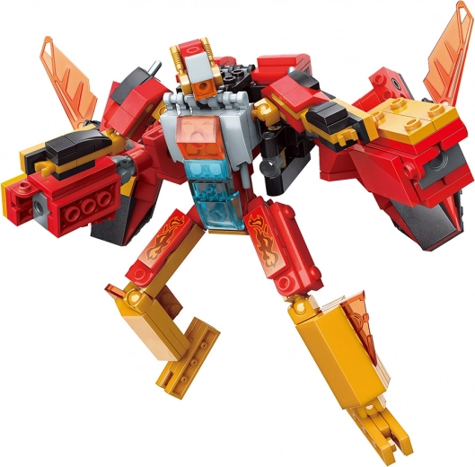 Qman ombouwbare robot en straaljager Flying Bombing Soldier