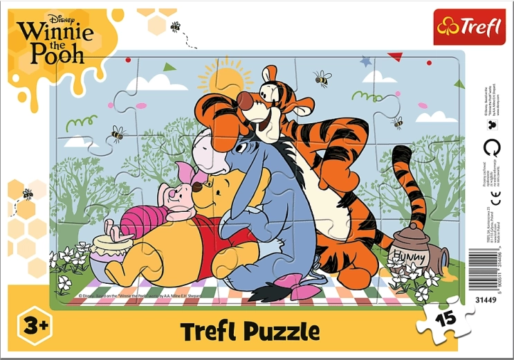 Trefl puzzel Winnie de Poeh: De avonturen van Winnie de Poeh, 15 stukjes